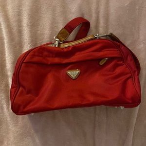 Red travel bag